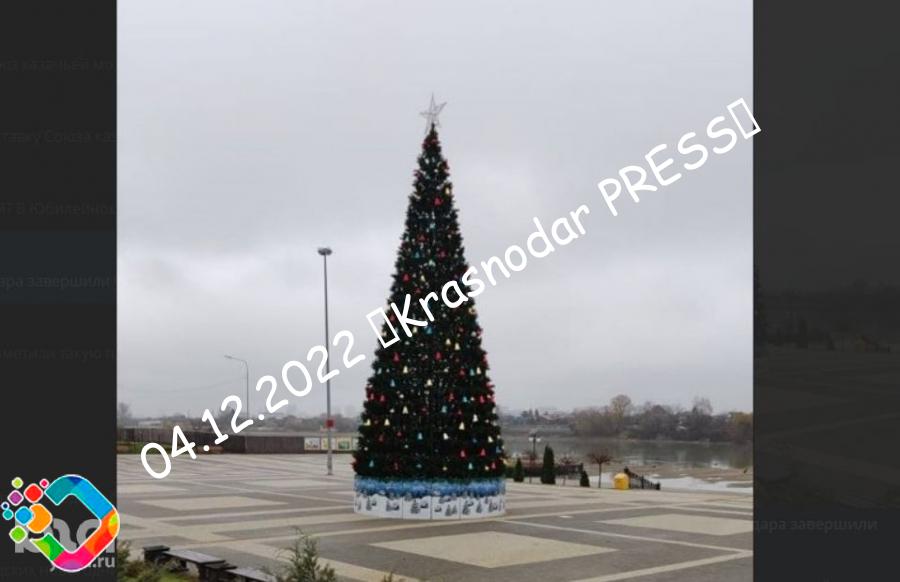 В Краснодаре На Главной Площади Начали Устанавливать Новогоднюю Ёлку. В Сочи Её Уже Нарядили